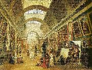 Hubert Robert Die Grand Galerie des Louvre oil painting reproduction
